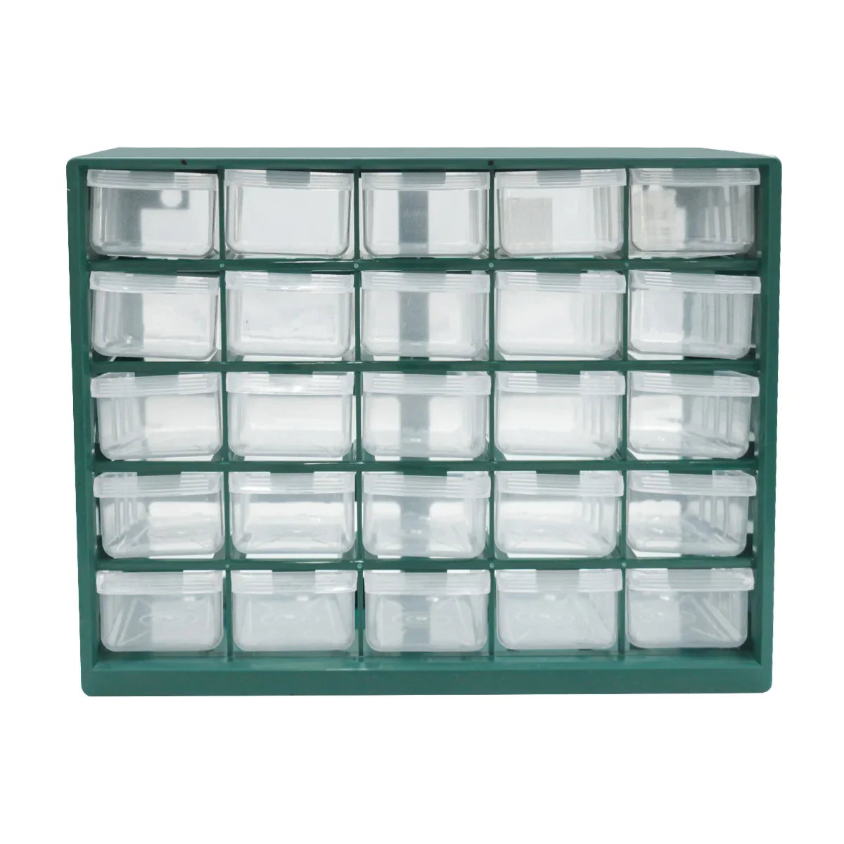 Wall Mounted Parts Organizer Box with 25 Grid Drawer Design for Screws Hardware and Small Component Storage