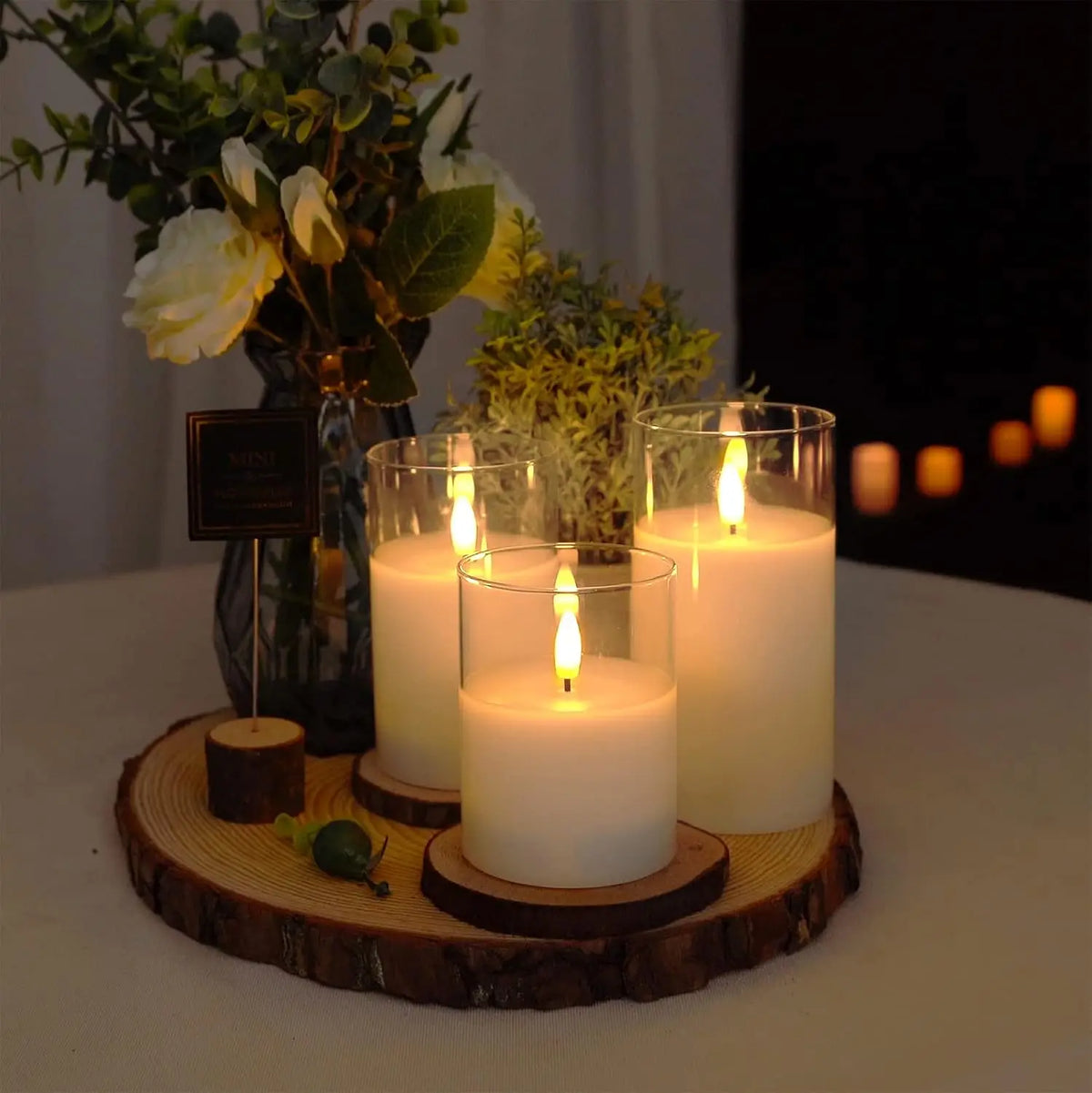 Flameless LED Pillar Candles with Remote Control, Timer and Flickering Light for Home, Wedding and Event Décor
