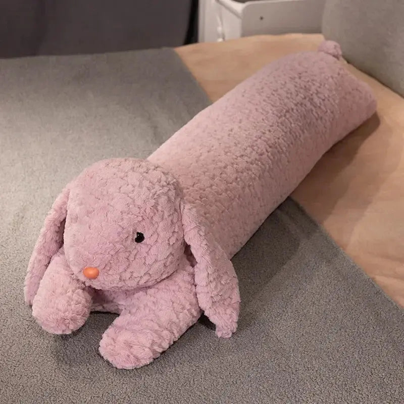 Large Rabbit Body Pillow with Long Plush Design for Sleeping and Decorative Use
