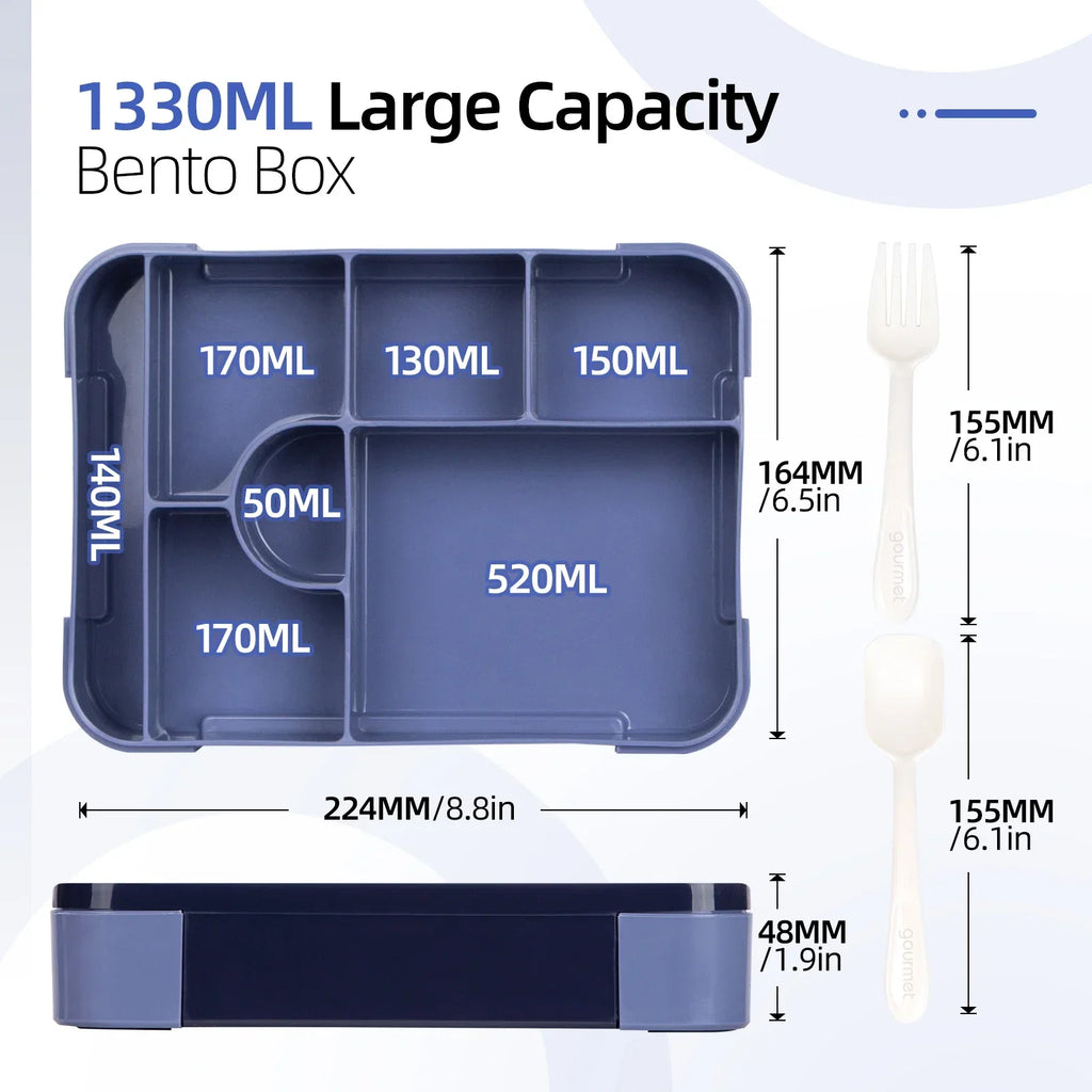 BentoMax Extra-Large Capacity Bento Box for Easy Meal Prep