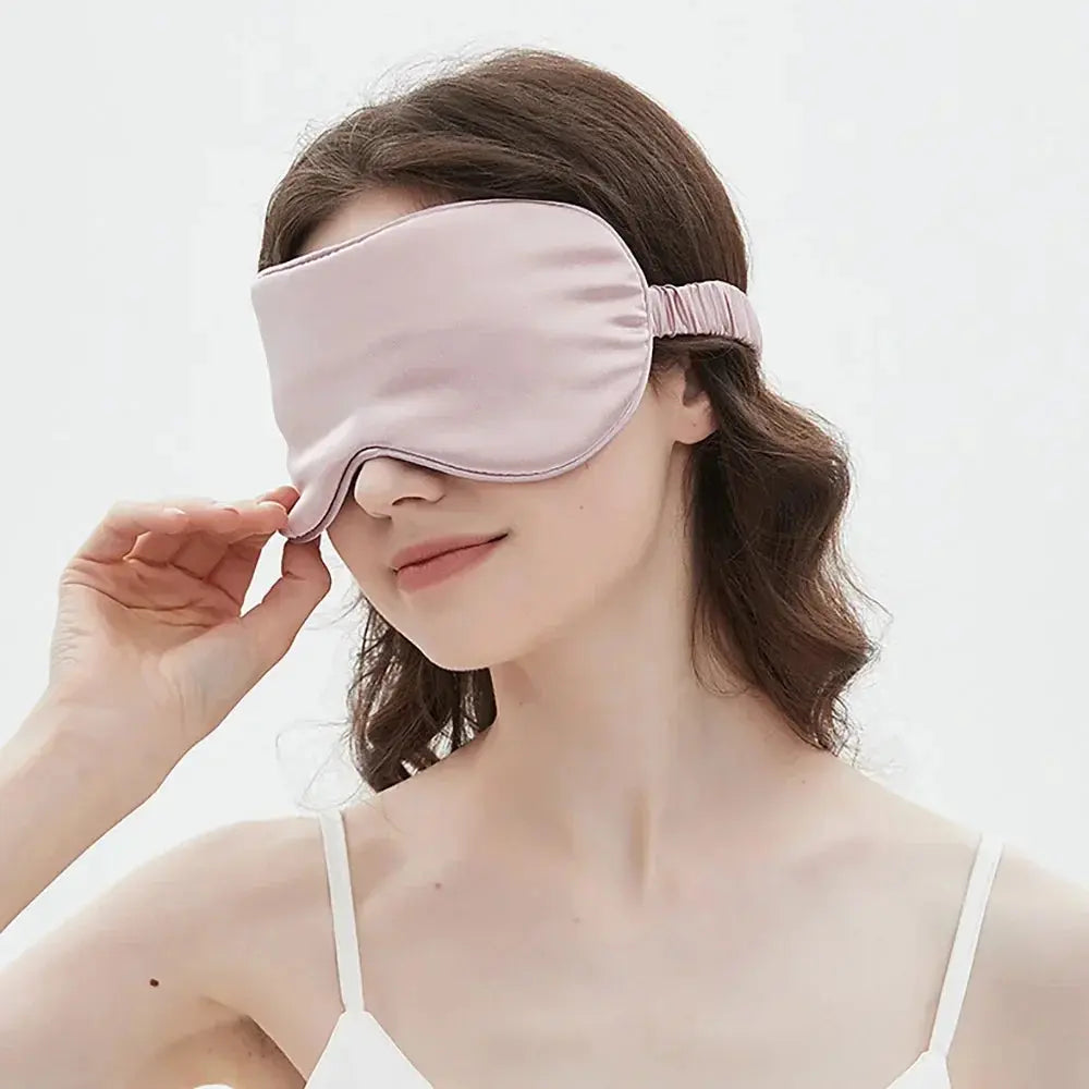 Bamboo Sleep Mask with Adjustable Strap and Light Blocking for Travel and Rest