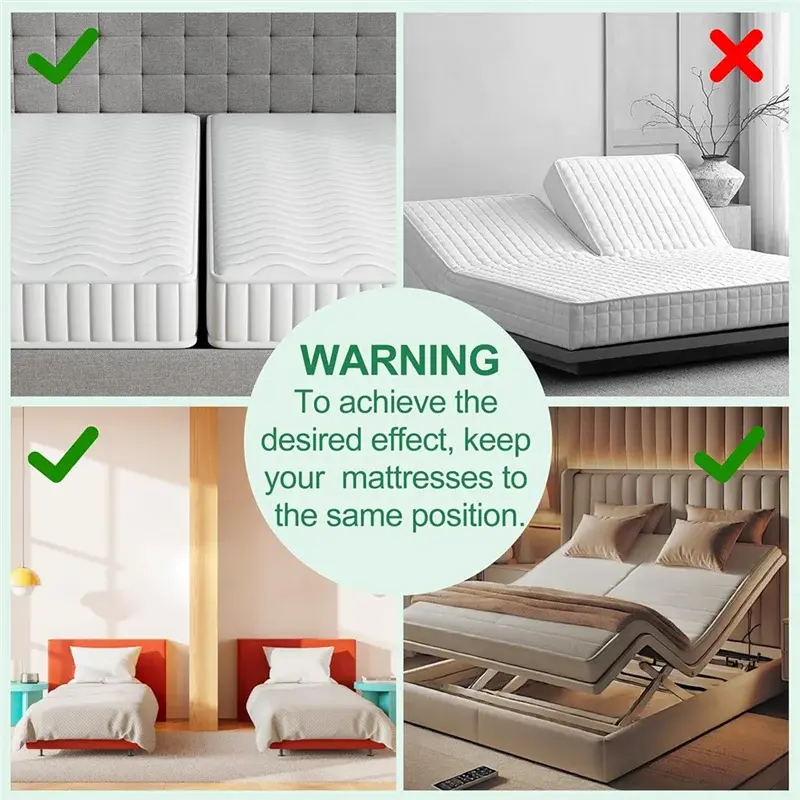 Extra Wide Bed Bridge Mattress Connector for Twin Beds to Create Larger Sleep Surface
