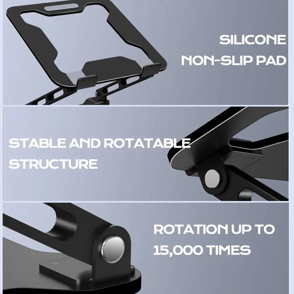 Adjustable Aluminum Laptop Stand for Tablet and Notebook