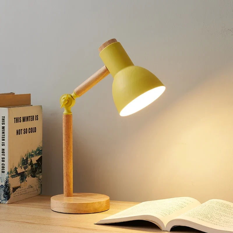 Nordic Wooden Desk Lamp - Sleek, Minimalist Lighting for Your Desk