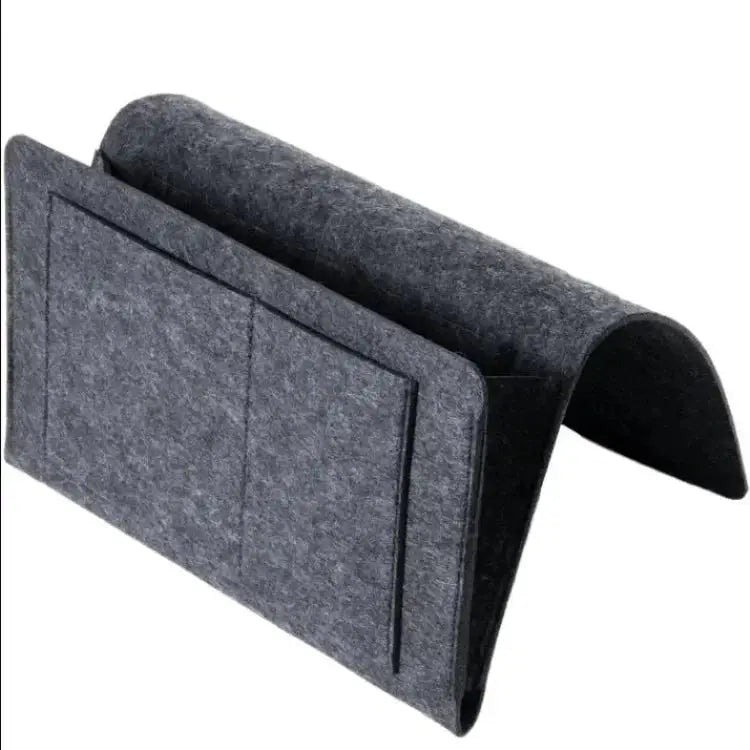 Felt Bedside Hanging Storage Bag Caddy Organizer for Dormitory Bed Sofa and Bedroom Use