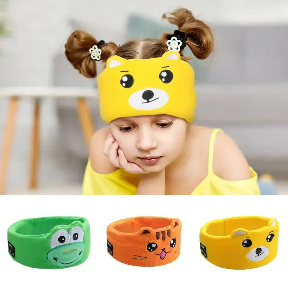 Bluetooth 5.0 Music Sleep Mask for Kids with Built-in Stereo Speakers and Hands-Free Control
