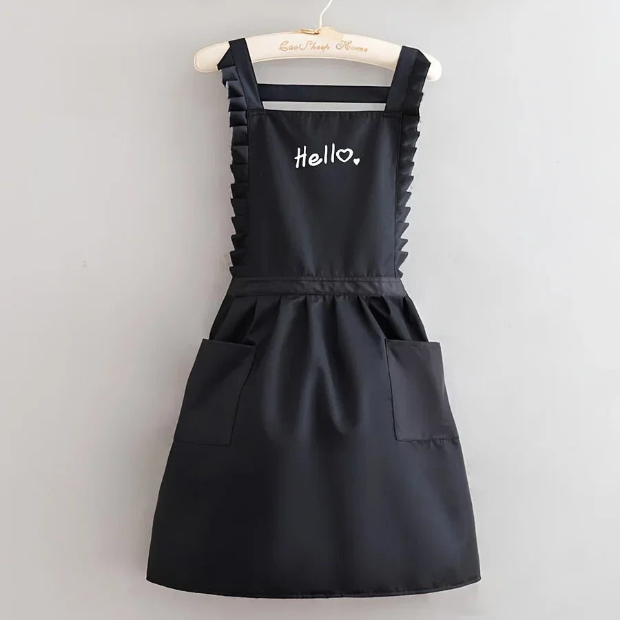 FloraBelle Waterproof Floral Apron – Stylish, Spill-Proof Kitchen Shield