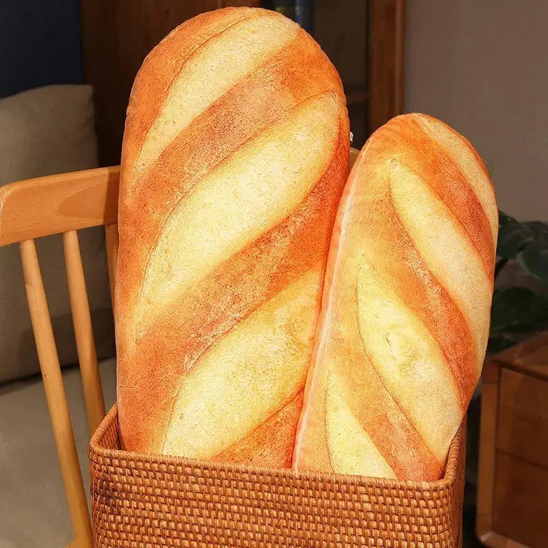 Simulation Bread Plush Pillow with Soft Stuffed Design for Sofa Decor and Gifting