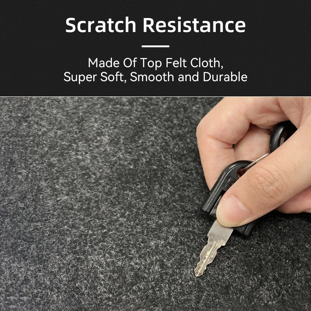 Large Wool Felt Mouse Pad and Desk Protector Mat with Non-Slip Backing for Office and Gaming Use