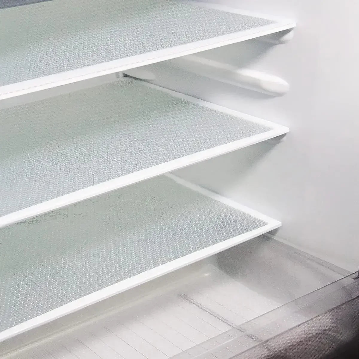4Pcs Waterproof Refrigerator Liner Mats EVA Washable Shelf Pads for Fridge Drawer Cabinet and Kitchen Storage