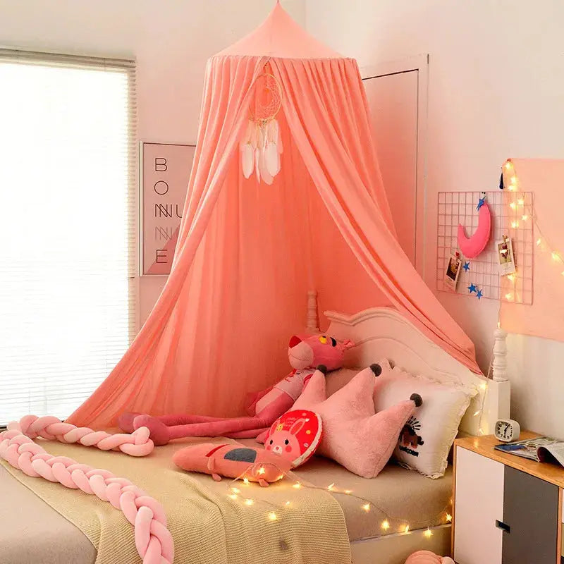 Large Dome Bed Canopy Castle Style Mosquito Net Tent for Kids Bedroom and Play Space