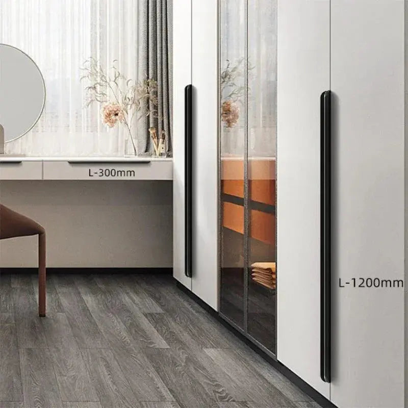 Aluminum Concealed Cabinet Edge Pull Handle for Kitchen Drawer Door (50 cm/ 19.7")