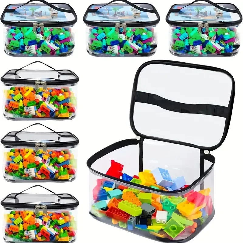 Clear Mesh Toy Storage Bag – See-Through, Breathable Toy Organizer