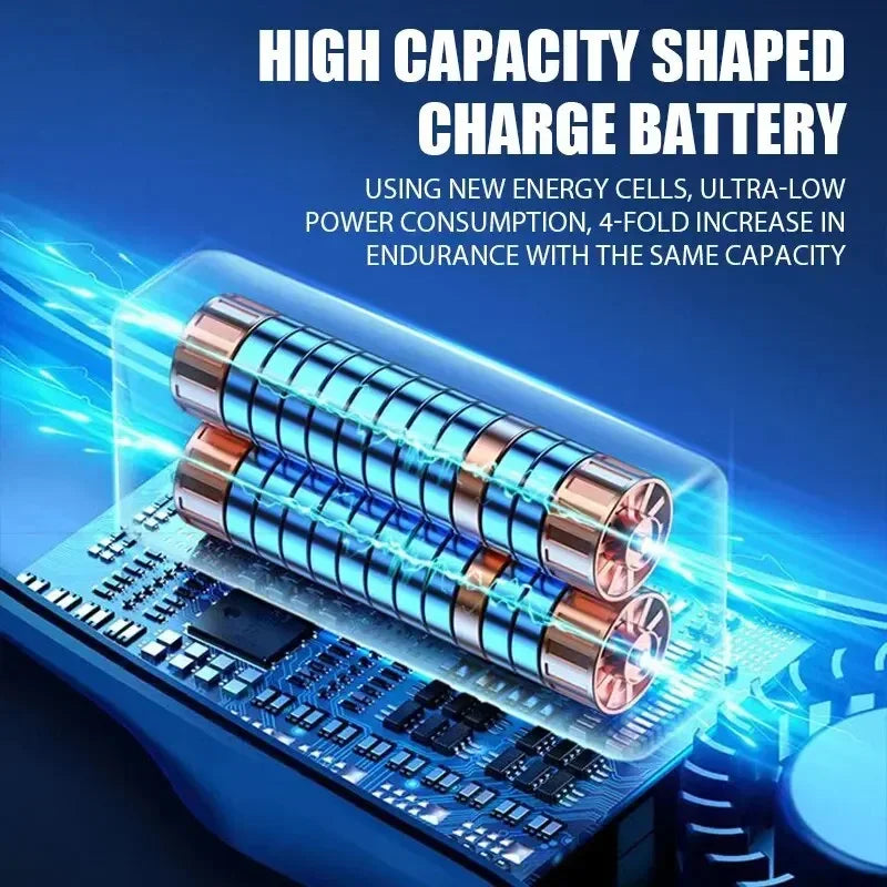 Portable Neck Fan Bladeless Rechargeable with Digital Display and 4 Speeds for Hands Free Cooling