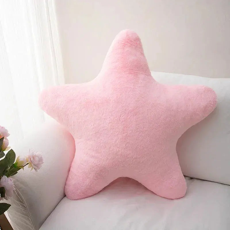 Plush Star Decorative Cushion with Soft Throw-Pillow Design for Kids’ Rooms, Bedrooms, and Cozy Living Spaces