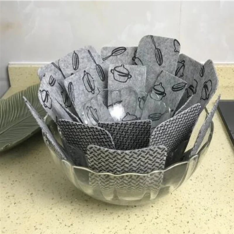 Non Woven Pan Protector Pads Cookware Divider Set for Pots Pans Scratch Protection Kitchen Storage