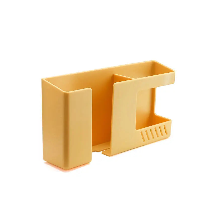 Wall-Mounted Shelf with Adhesive Backing and Charging Port for Bedside Bathroom Kitchen and Office Storage