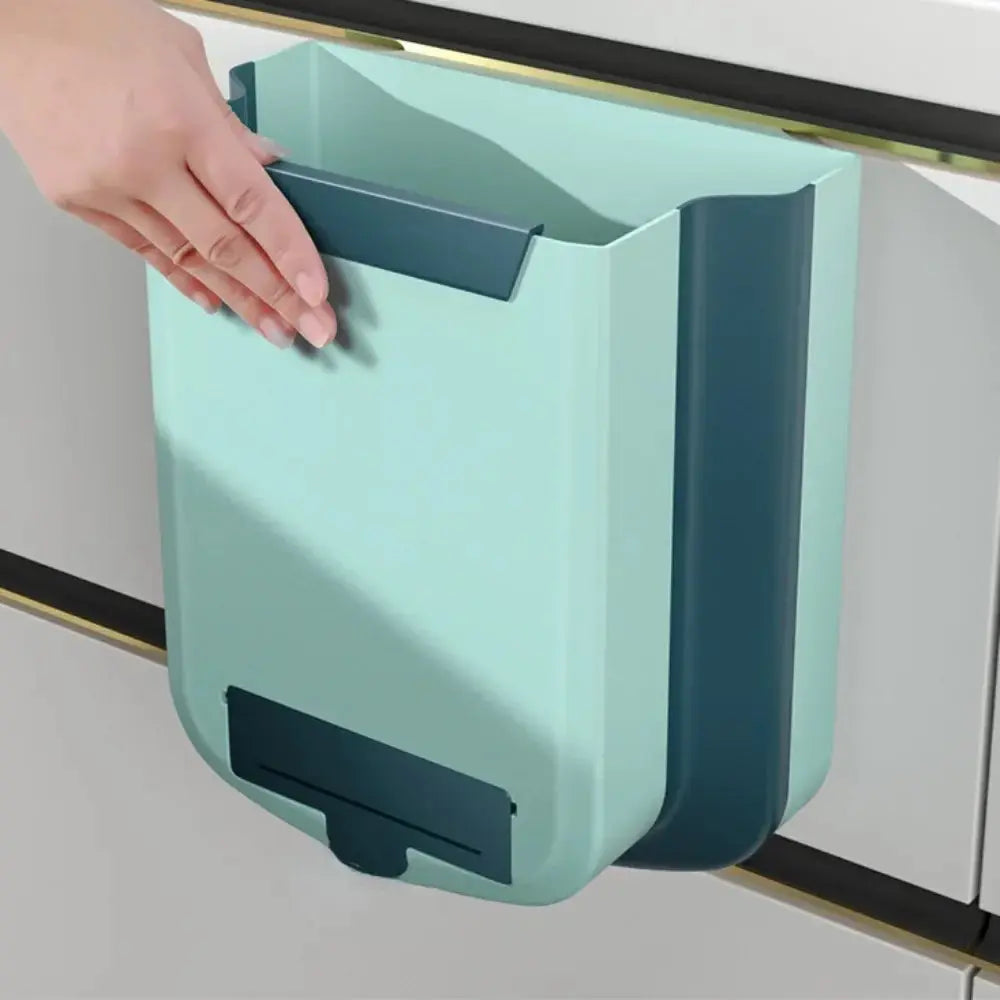 Foldable Wall Mounted Trash Bin for Kitchen Bathroom