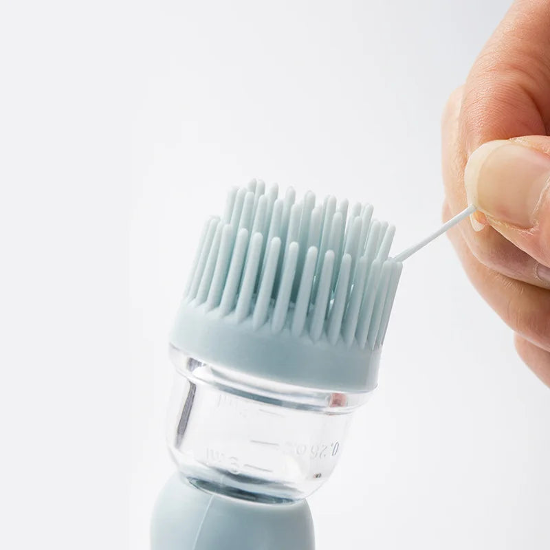 Oil Dispenser Bottle with Silicone Brush and Spray Function for Cooking and Baking Use
