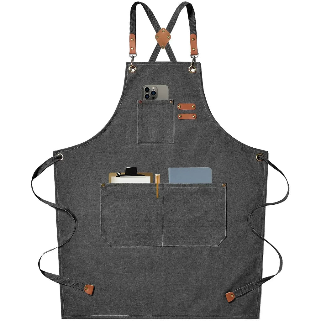 ProWear Canvas Kitchen Apron – Durable, Easy-Clean Apron for Home Chefs