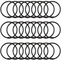 Metal Curtain O Rings with Rust Resistant Smooth Glide Design for Shower and Bathroom Curtains