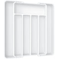 Adjustable Kitchen Drawer Organizer Tray Expandable Cutlery Divider for Forks Knives and Utensil Storage