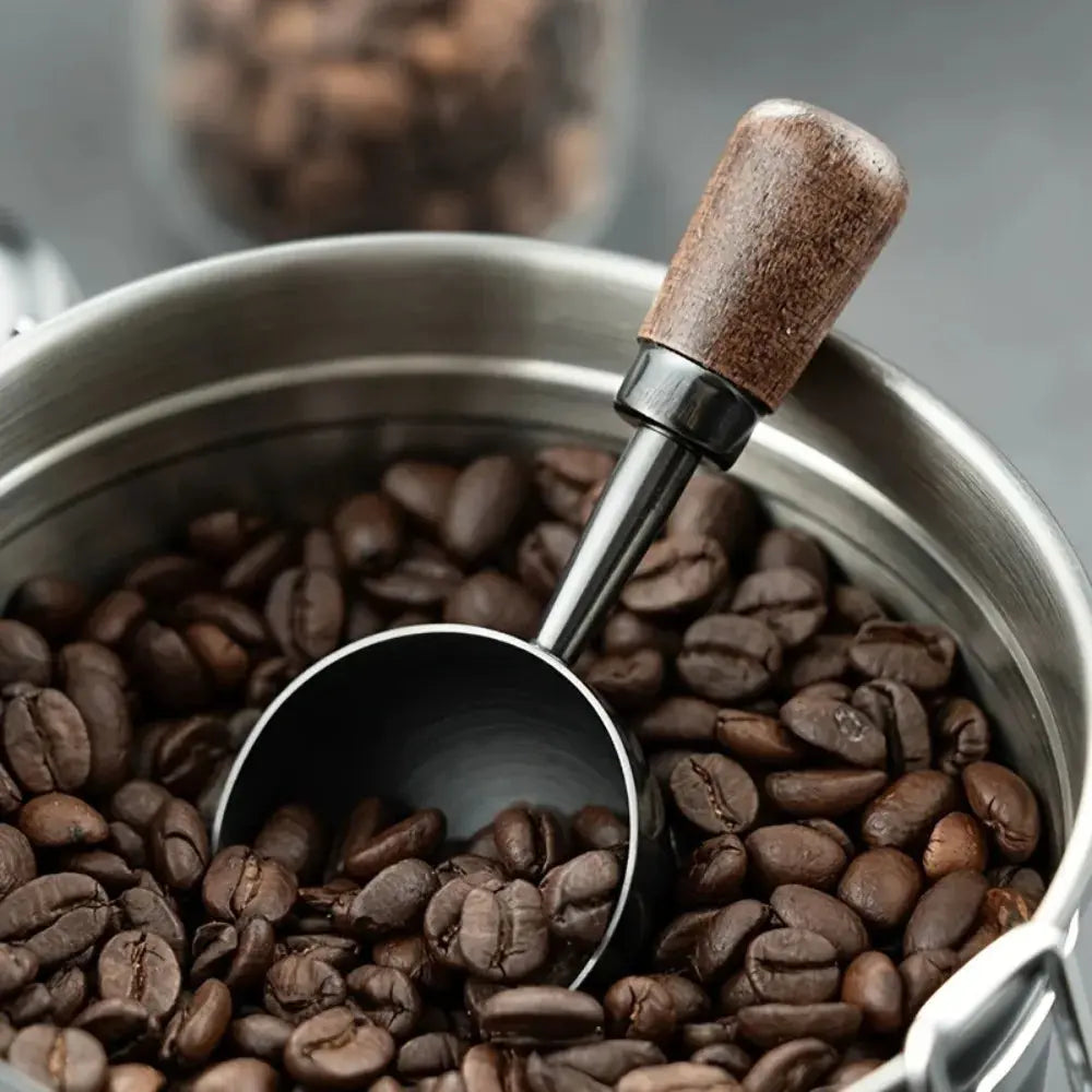 Wooden Handle Stainless Steel Coffee Scoop for Measuring