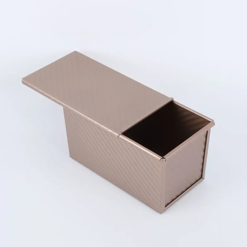 Pullman Loaf Pan with Lids and Non Stick Coating for Homemade Sandwich Bread Baking in Three Dough Sizes