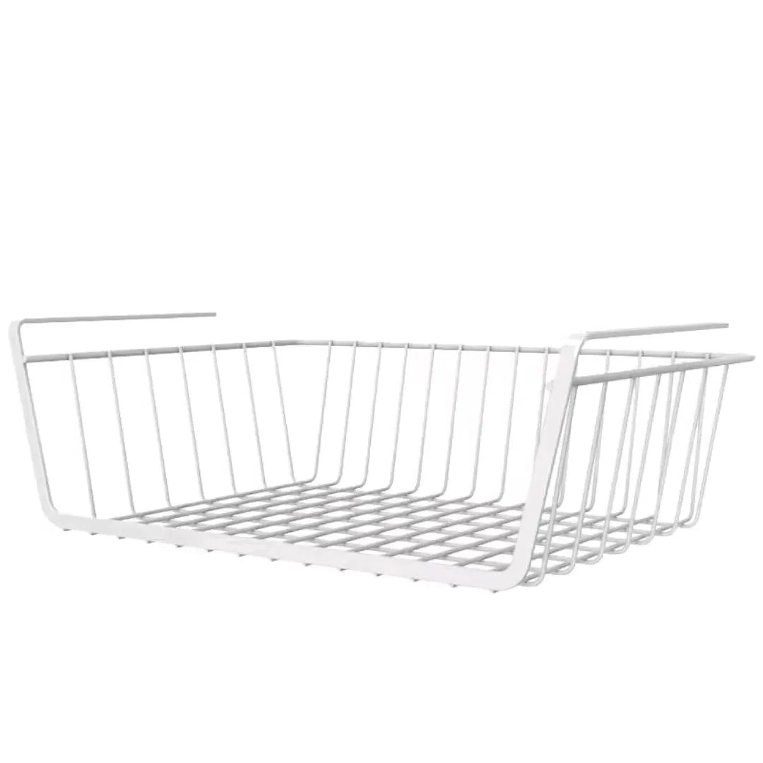 Iron Hanging Under Shelf Basket Kitchen Cabinet Organizer