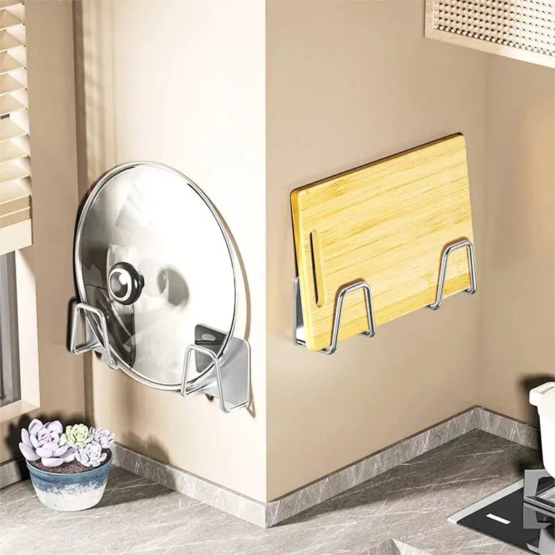 Stainless Steel Adhesive Sponge Holder for Kitchen Sink