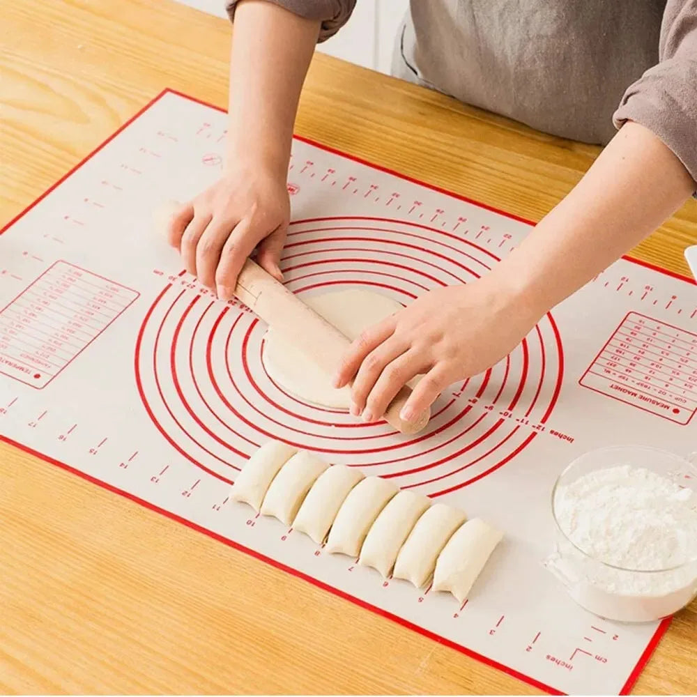 Silicone Baking Mat Non Stick Heat Resistant Surface for Dough Rolling Baking and Kneading Use