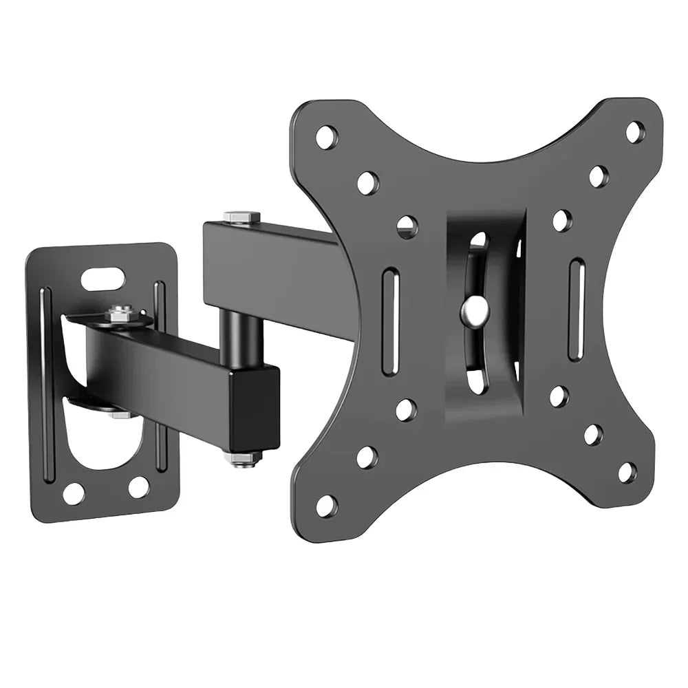 Full Motion Wall Mount Bracket with Swivel, Tilt, and Rotation for 10-32 Inch Flat and Curved TVs