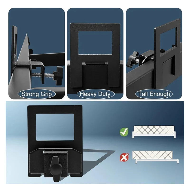 Mattress Grip Clips with Non Slip Metal Holder Design for Preventing Mattress Sliding on Bed Frames