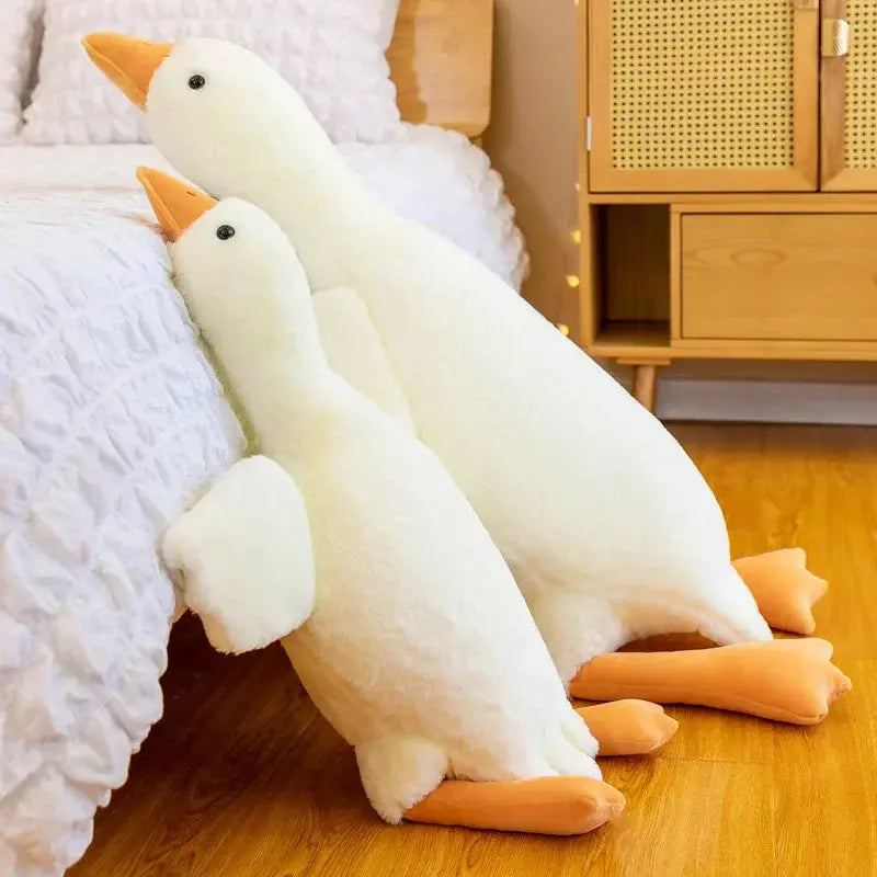 Funny Goose Plush Toy Pillow with Soft Stuffed Design for Sleeping and Gifting