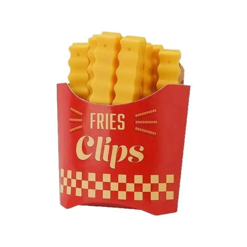 French Fry Style Magnetic Bag Clips with Sealing Design for Snack and Kitchen Food Storage