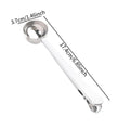Stainless Steel Coffee Scoop with Clip Multi Function Measuring Spoon and Bag Sealing Tool