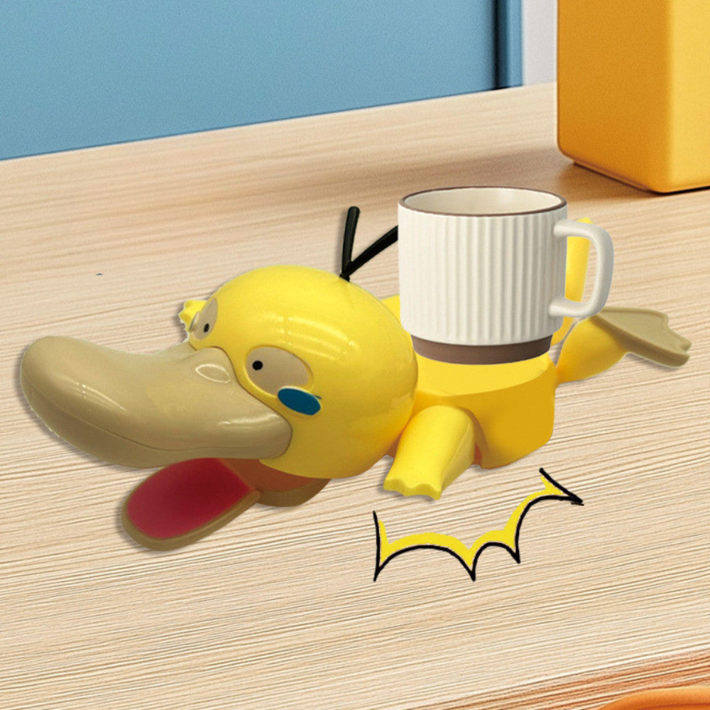 Duck Mug Coaster with 3D Decorative Design for Desk and Tabletop Use