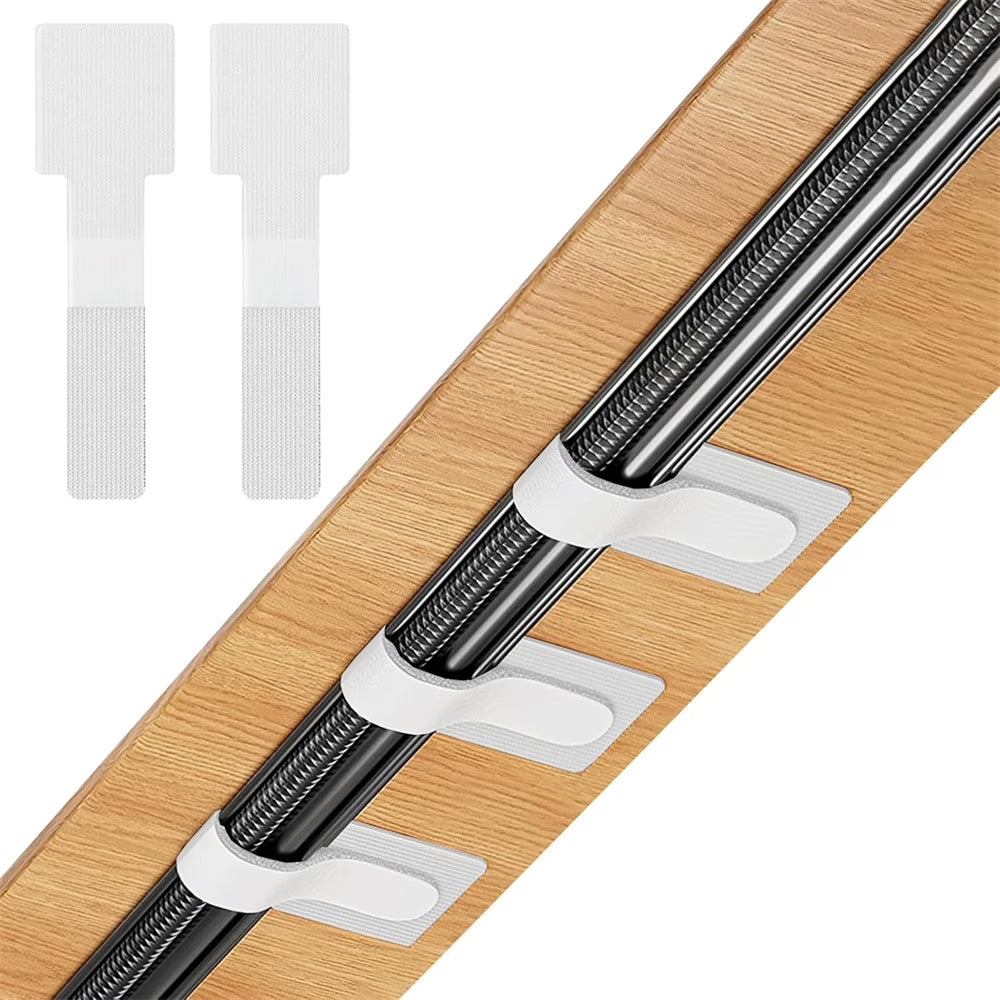Reusable Cable Ties with Self Adhesive Adjustable Cord Organizer Straps for Desk Wire Management