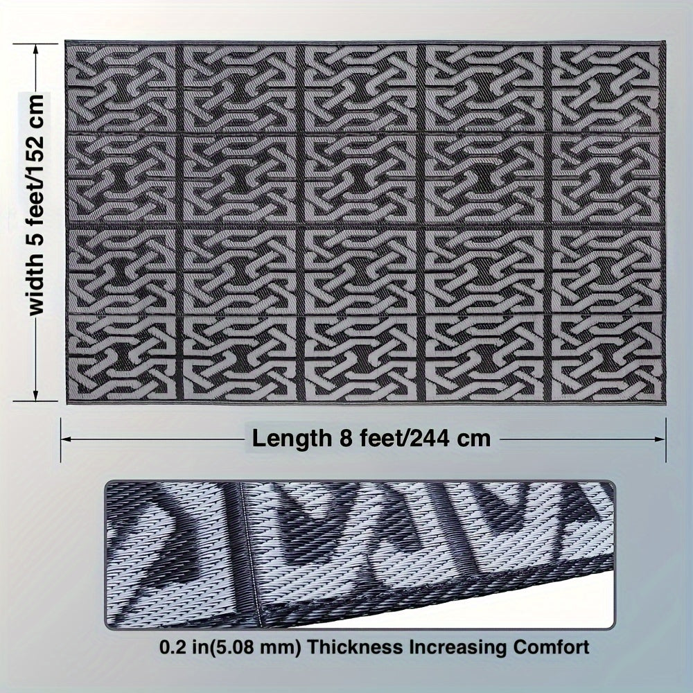 Two-Sided Outdoor Rug for Double the Style