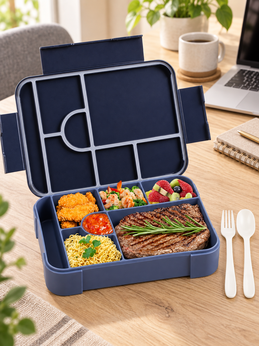BentoMax Extra-Large Capacity Bento Box for Easy Meal Prep — everyday setting