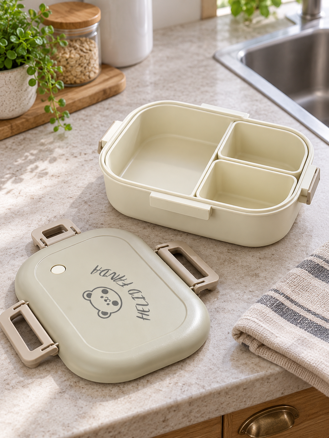 FreshMate Portable Bento Lunch Box – Leak-Proof On-The-Go Meal Prep Solution for Fresh, Tasty Lunches — everyday setting