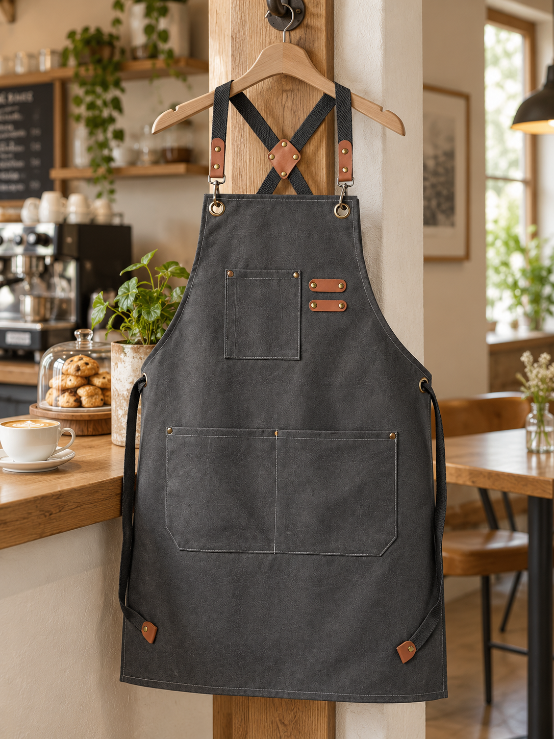 ProWear Canvas Kitchen Apron – Durable, Easy-Clean Apron for Home Chefs — everyday setting