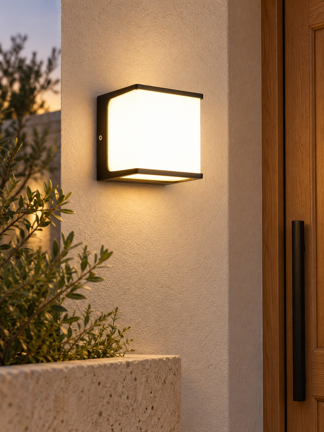Auralen Home — aerocube outdoor wall light modern waterproof led, alternate view