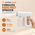 Auralen Home — Cordless Nano Mist Sprayer with Rechargeable Battery and Fine Spray Design for Cleaning and Beauty Tools