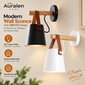 Auralen Home — Modern Wall Sconce with LED E27 Design for Bedrooms Hallways and Study Areas