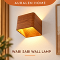 Auralen Home — Wabi Sabi Wall Lamp with Imitation Wood LED Up Down Design for Bedrooms Corridors and Living Rooms