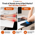 Auralen Home — L-Shaped Desk Edge Pad with Memory Foam Design for Office and Gaming Desks