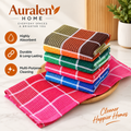 Auralen Home — Set of Durable, Highly Absorbent Kitchen Cloths in Green, Pink, Blue, and Yellow for Dishwashing, Scouring, and Everyday Cleaning