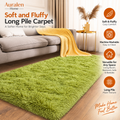 Auralen Home — Soft and Fluffy Long Pile Carpet, Machine Washable Area Rug for Living Room, Bedroom, Sofa, and Bedside Home Decor