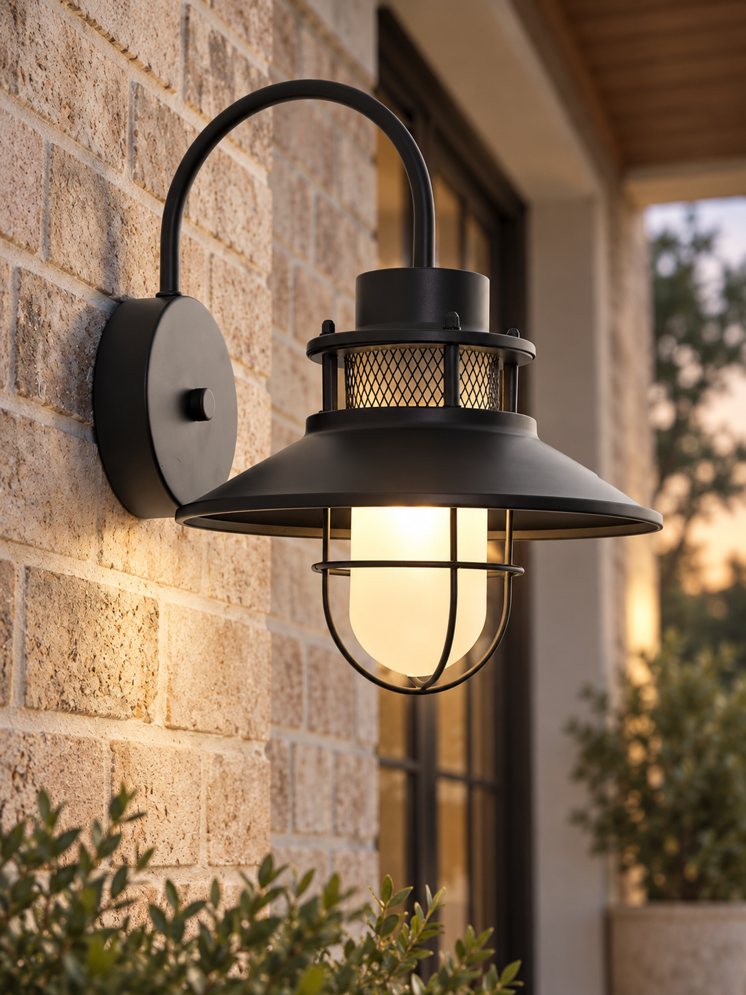 Auralen Home — felix outdoor wall lamp industrial waterproof light fixture, detail